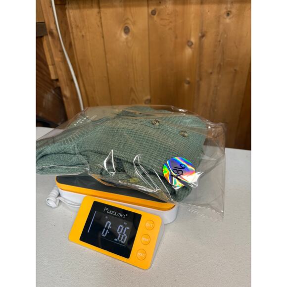 American Eagle Women’s Waffle Knit Long Sleeve Shirt, Green, Size L, GUC - Picture 4 of 4